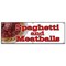 Signmission SPAGHETTI AND MEATBALLS BANNER SIGN italian cucina food pasta meatballs B-72 Spaghetti And Meatballs - alternate 1